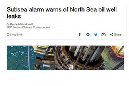 Alarm warns oil well leaks